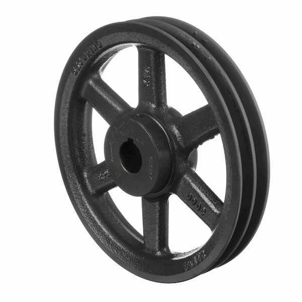 2 Groove Cast Iron Fhp - Finished Bore Sheave, 2AK84X1